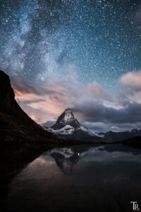Sternennacht am Matterhorn Riffelsee