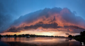 Nahendes Unwetter Werder Havel