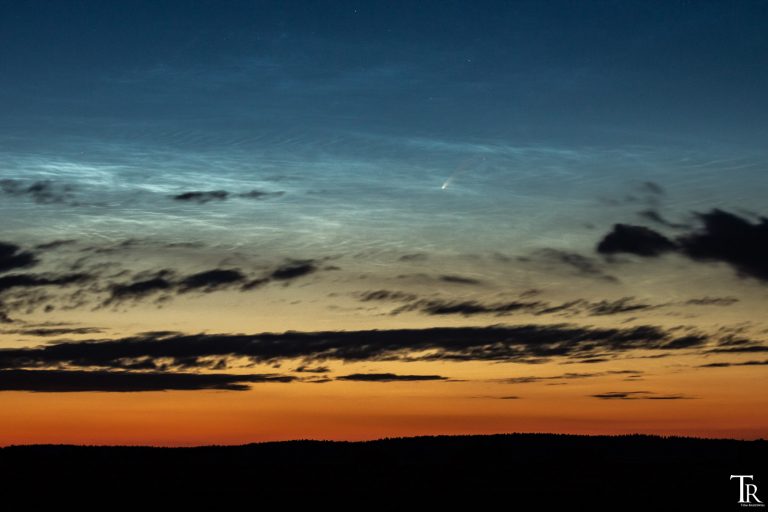 Komet Neowise Leuchtende Nachtwolken Sternenpark Westhavelland