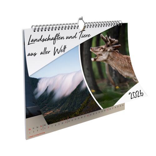 Kalender 2026: Landschaften und Tiere aus aller Welt